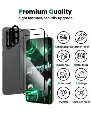 [2+2 Pack] Samsung Galaxy A56/A36 HD Screen Protector with Camera Lens Protector, [9H Hardness][Touch Sensitive][Fingerprint Unlock][Bubble Free][Case Friendly] Protector Set for Samsung A56/A36 6.7 inch - view 4